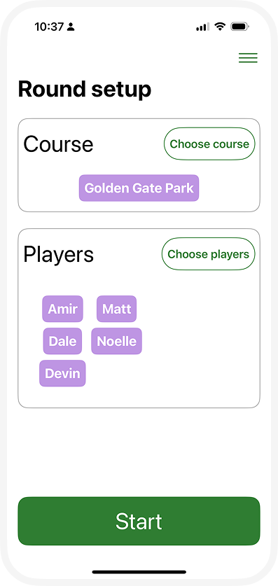 Under Par custom setup